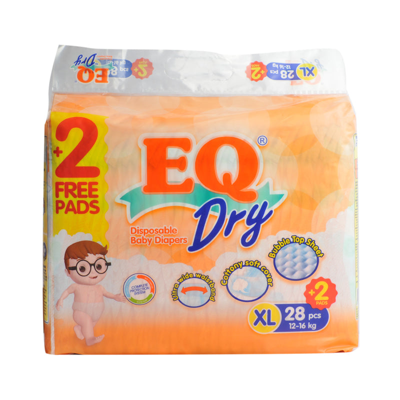 EQ Dry Baby Diaper Econo Pack Extra Large 28's