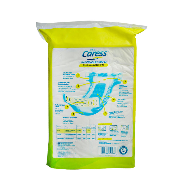 Caress Basic Adult Diaper Large 2's