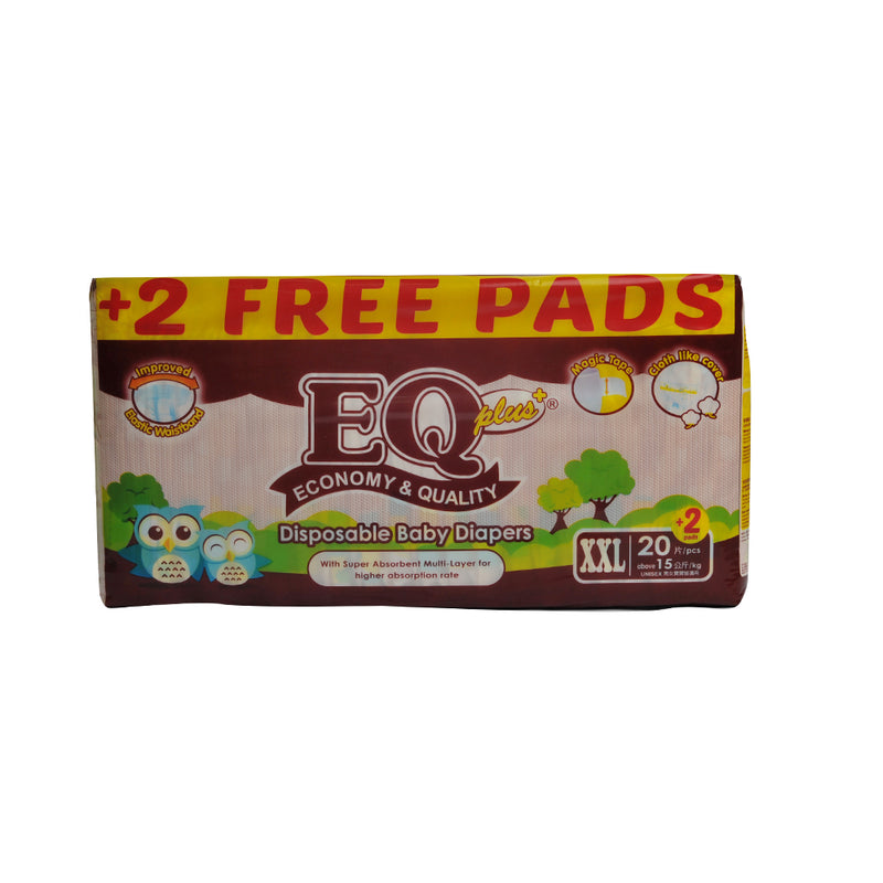 EQ Plus Baby Diaper Big Pack XXL 20's