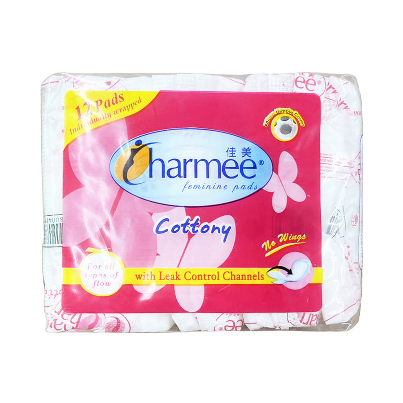 Charmee Cottony Feminine Pads All Flow No Wings 12 Pads