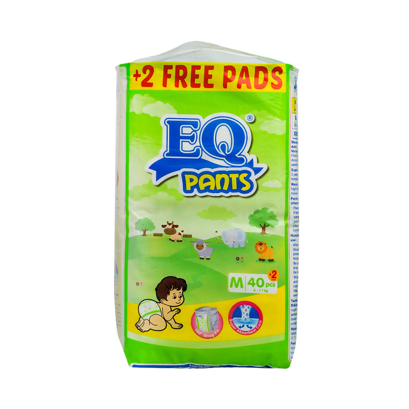 EQ Pants Diaper Medium Jumbo Pack 40's