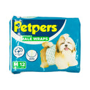 Petpers Disposable Male Wraps 12's