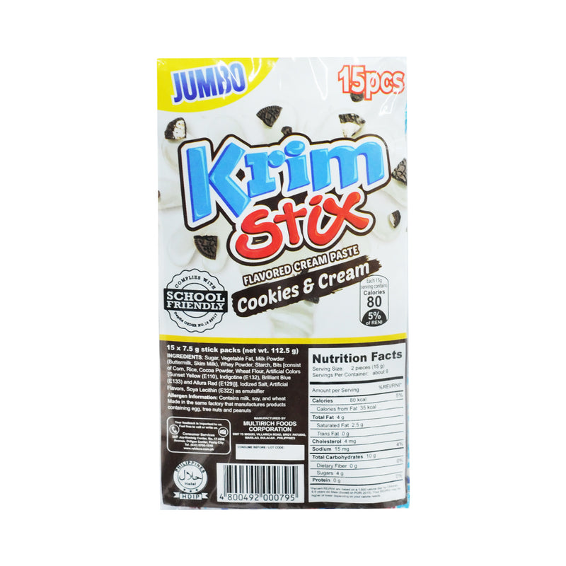 Krim Stix Jumbo 7.5g x 15's