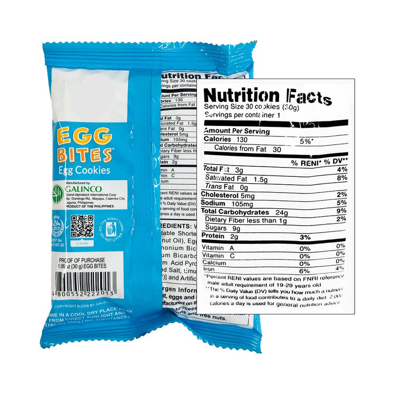 Egg Bites Cookies 30g