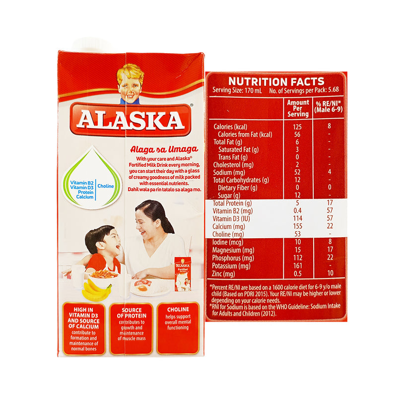 Alaska Fortified UHT-Processed Milk Drink 965ml