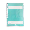 Seven Color Coded Pastel Notebook Spiral 80 Leaves
