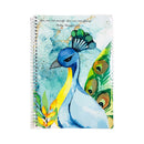 Seven Notes Traditional Peacock Spiral Notebook 685 80 Leaves