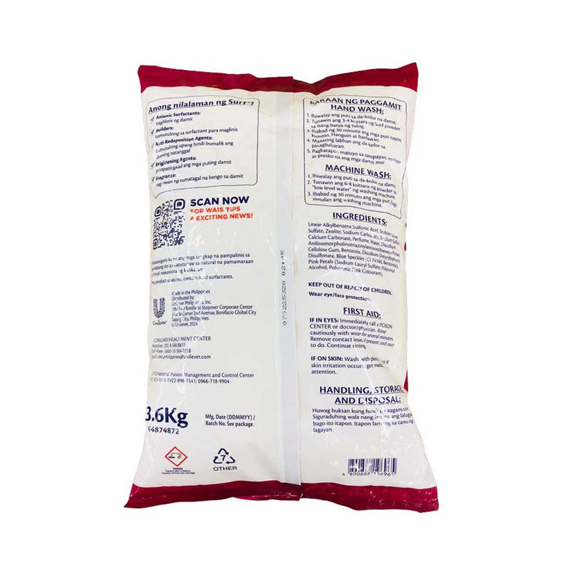 Surf Powder With Fabricon Blossom Fresh 3.6kg