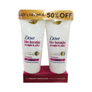 Dove Conditioner Bio-Keratin Straight & Silky 150ml x 2's