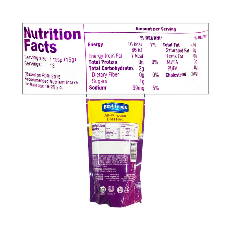 Best Foods All Purpose Dressing Doy 200ml