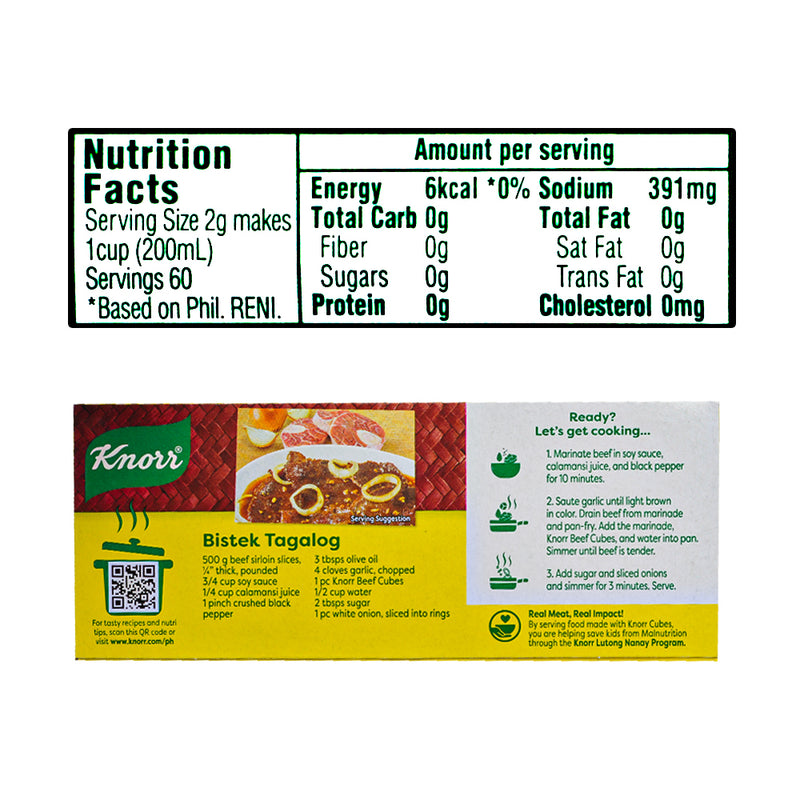 Knorr Beef Broth Cubes Savers 120g