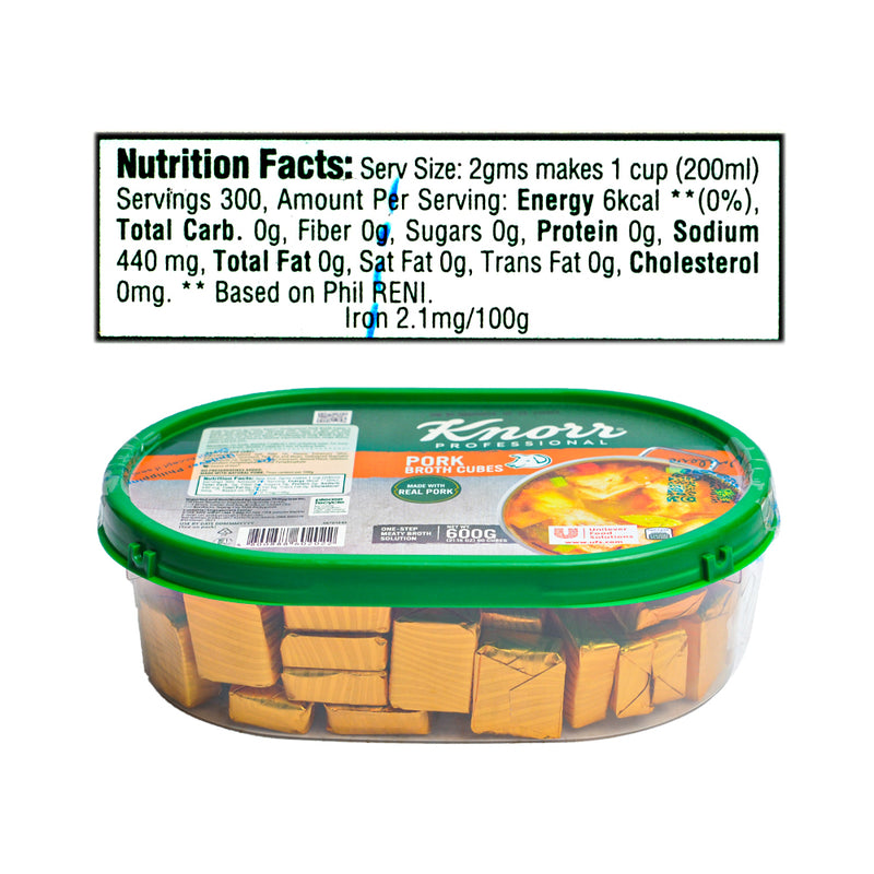 Knorr Pork Broth Cubes 600g