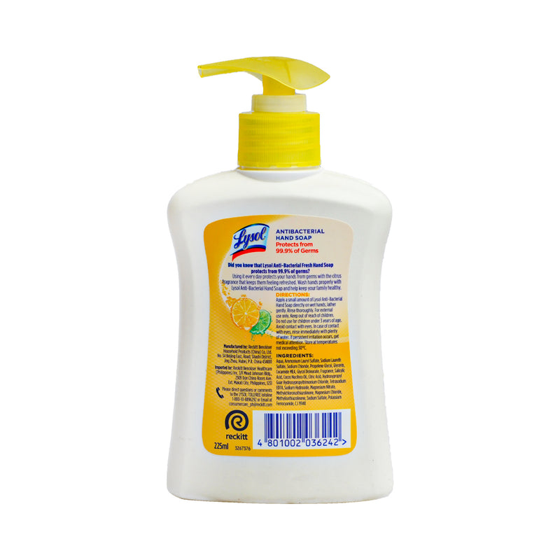 Lysol Liquid Hand Wash Fresh 225ml