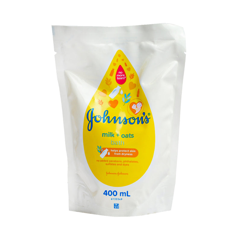 Johnson's Baby Bath Milk + Oats Refill 400ml
