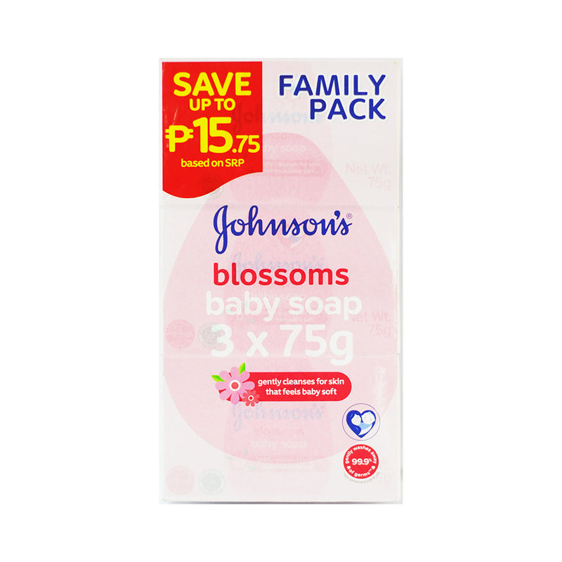 Johnson's Blossoms Baby Soap 75g x 3's