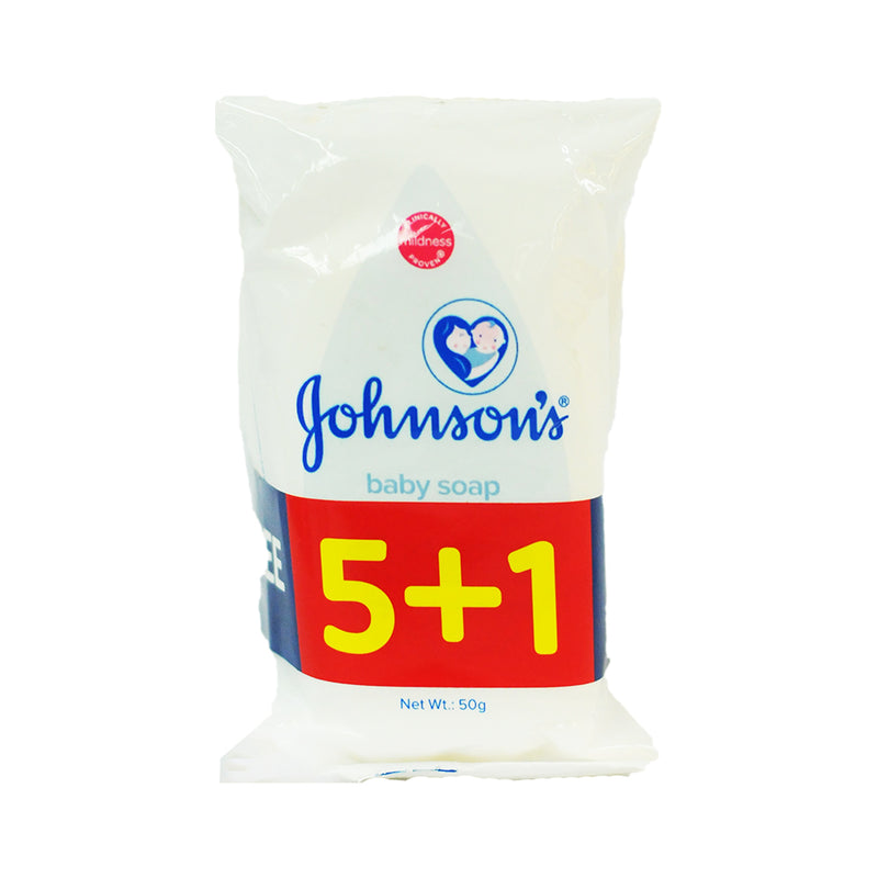 Johnson's Baby Soap Original Pillow Pack 50g 5's + 1