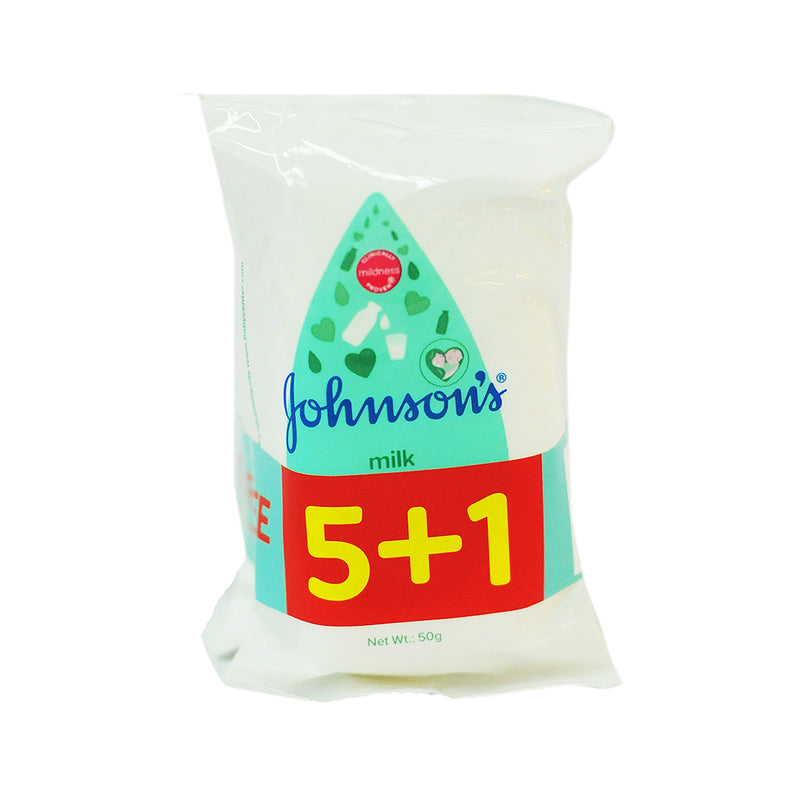 Johnson's Baby Soap Milk 50g x 5's + 1