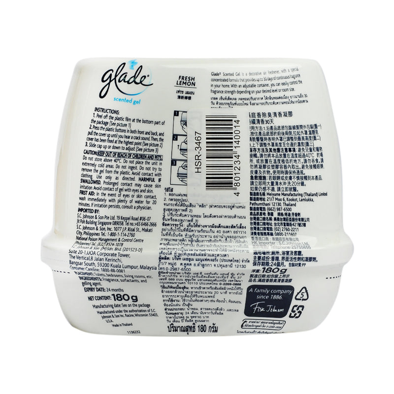 Glade Scented Gel Lemon 180g