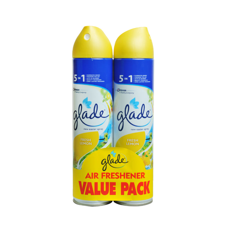 Glade Air Freshener Fresh Lemon 320ml x 2's