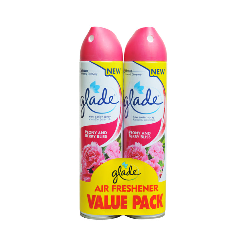 Glade Air Freshener Peony And Berry Bliss 320ml (275g) x 2's