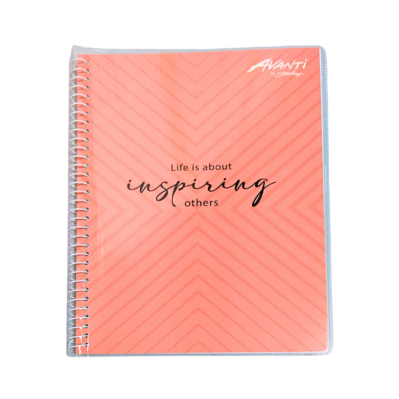 Avanti Spiral Notebook Centered Lines 80 Leaves