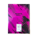 A-One Sports Ball Spiral Notebook 80 Leaves
