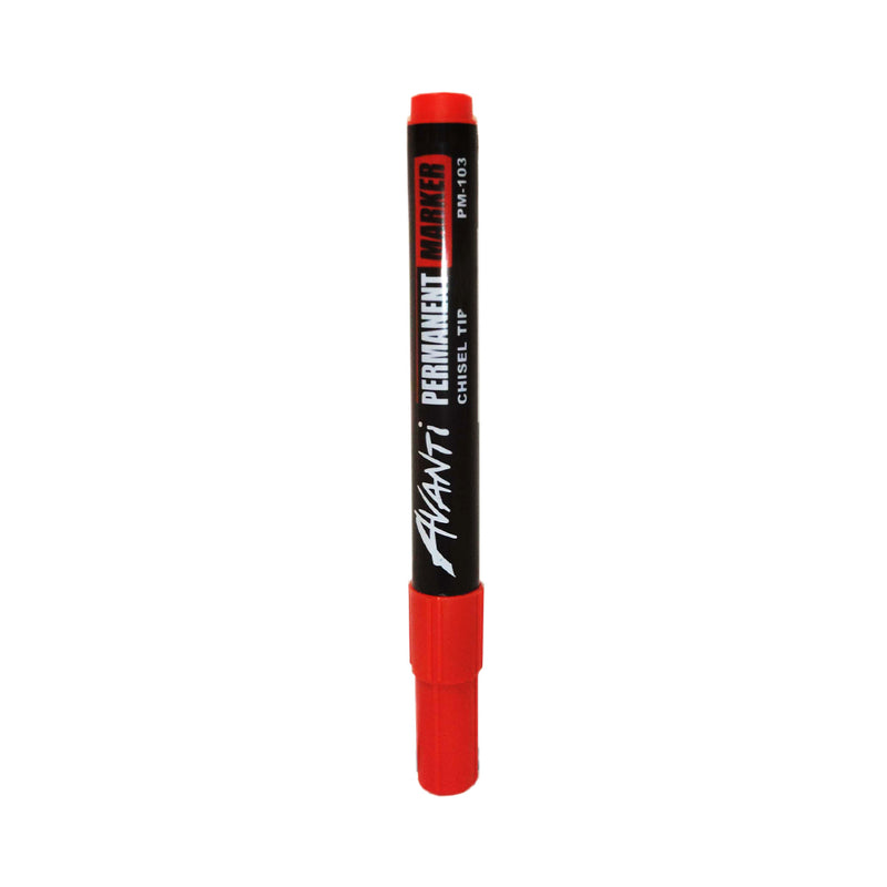 Avanti Permanent Marker Chisel Red Pm-103