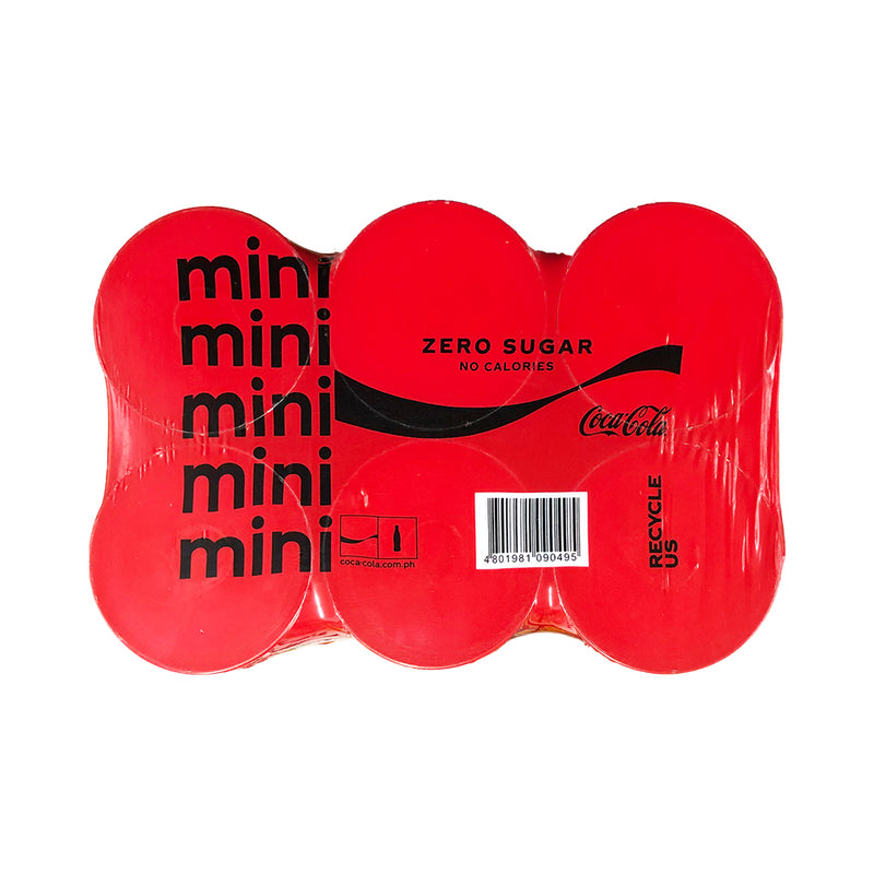 Coke Zero In Can 180ml x 6's