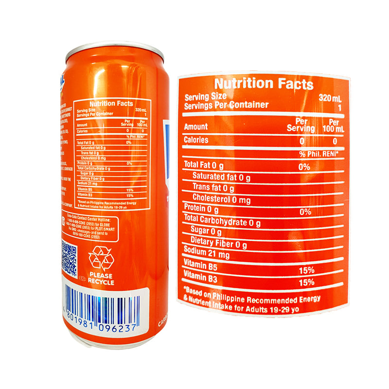 Royal Tru Orange In Can Zero Sugar 320ml