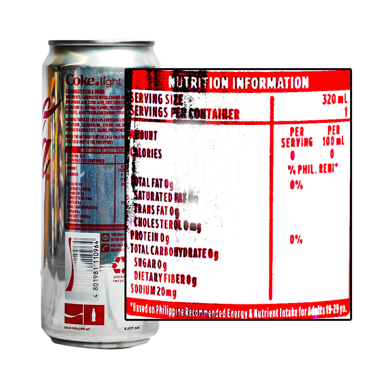 Coke Light In Can 320ml