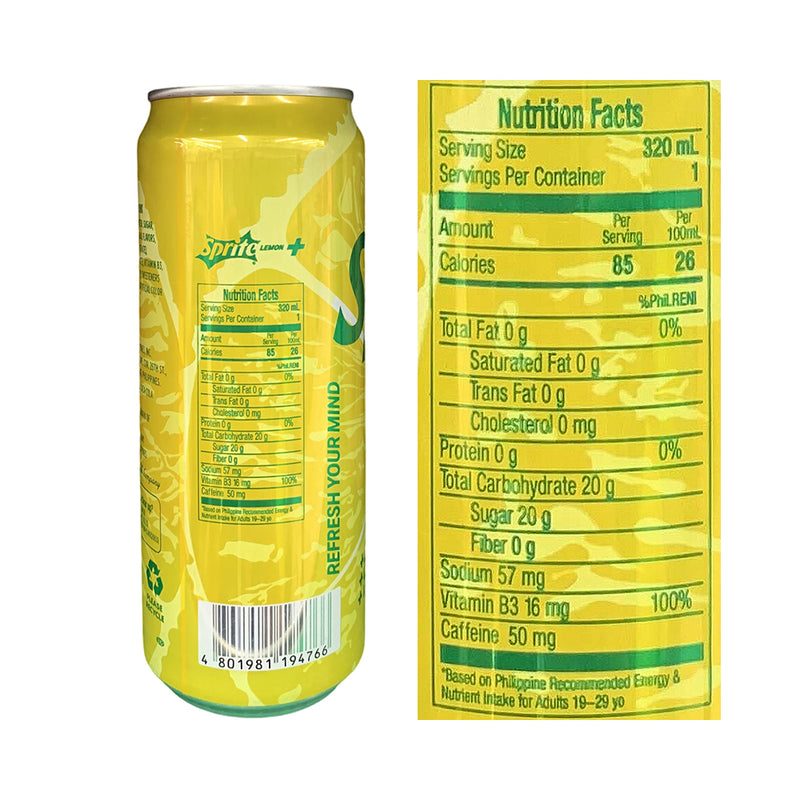 Sprite In Can Lemon 320ml