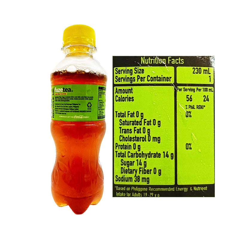 Fuzetea Black Tea Drink Lemon 230ml