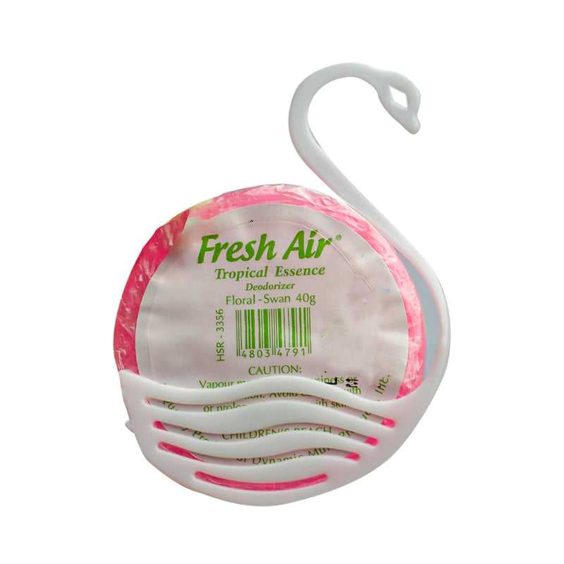 Fresh Air Deodorizer With Plastic Swan Container Floral Scent 40g