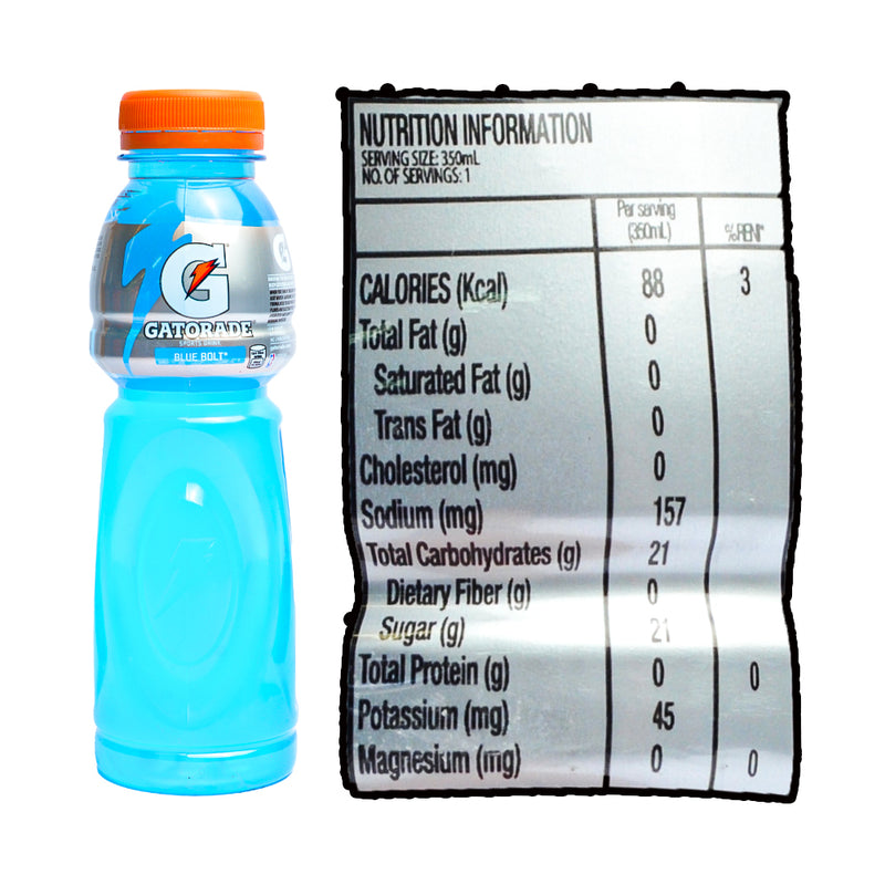 Gatorade Energy Drink Blue Bolt 350ml