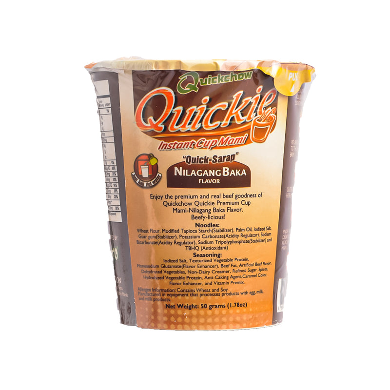 Quickchow Quickie Instant Cup Nilagang Baka 50g