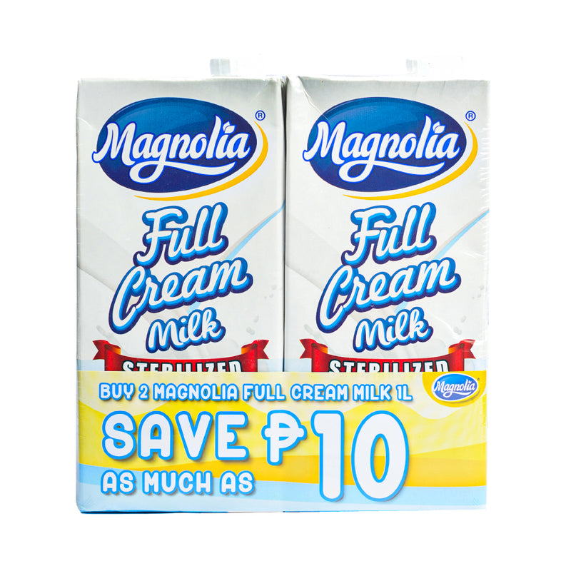 Magnolia Sterilized Full Cream Milk 1L x 2's