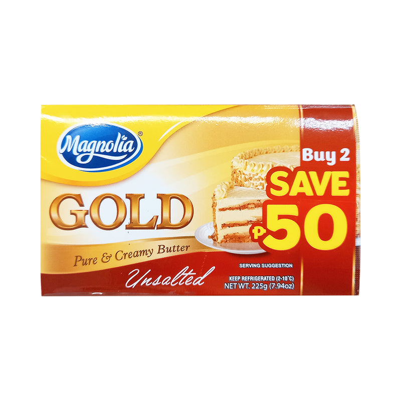 Magnolia Butter Gold Unsalted 225g x 2's