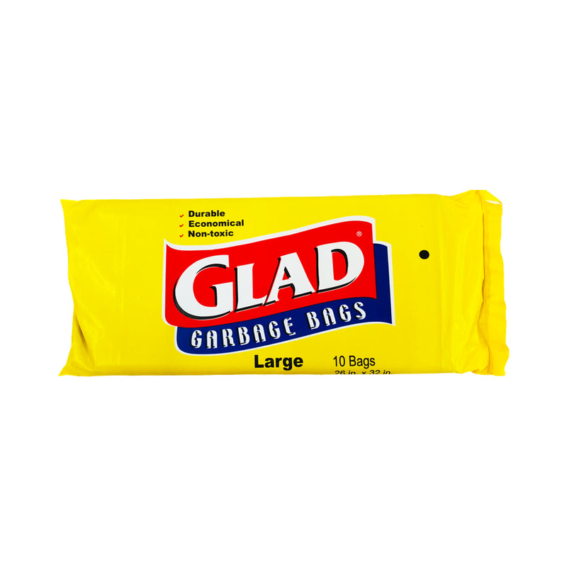 Glad Garbage Bags Large 10's