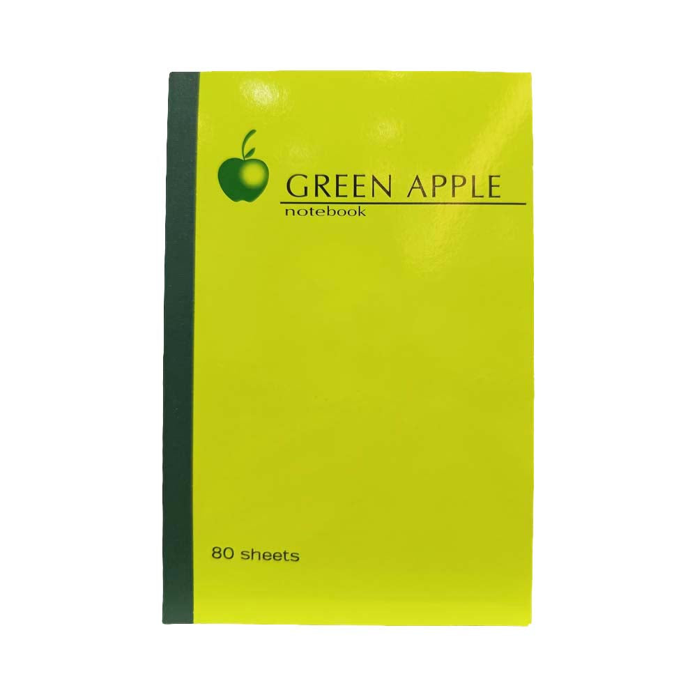 Greem Notebook Green Apple Padded Notebook 80 Leaves