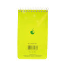 Green Apple Spiral Notebook 3x5 80 Leaves