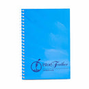 Blue Feather Pocket Notebook Spiral 50lvs