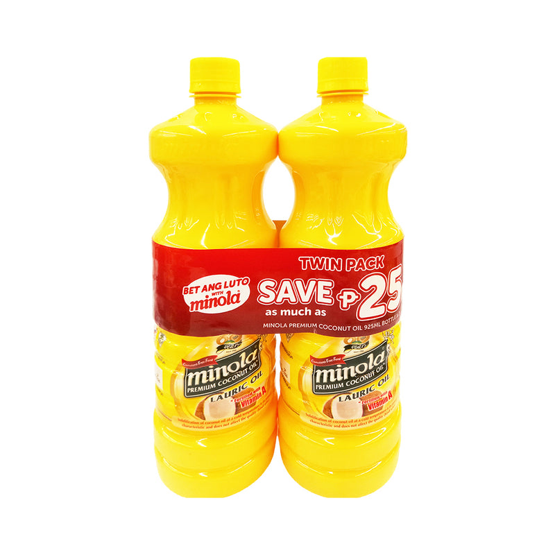 Minola Cooking Oil Petite Bottle Lauric 925ml x 2's