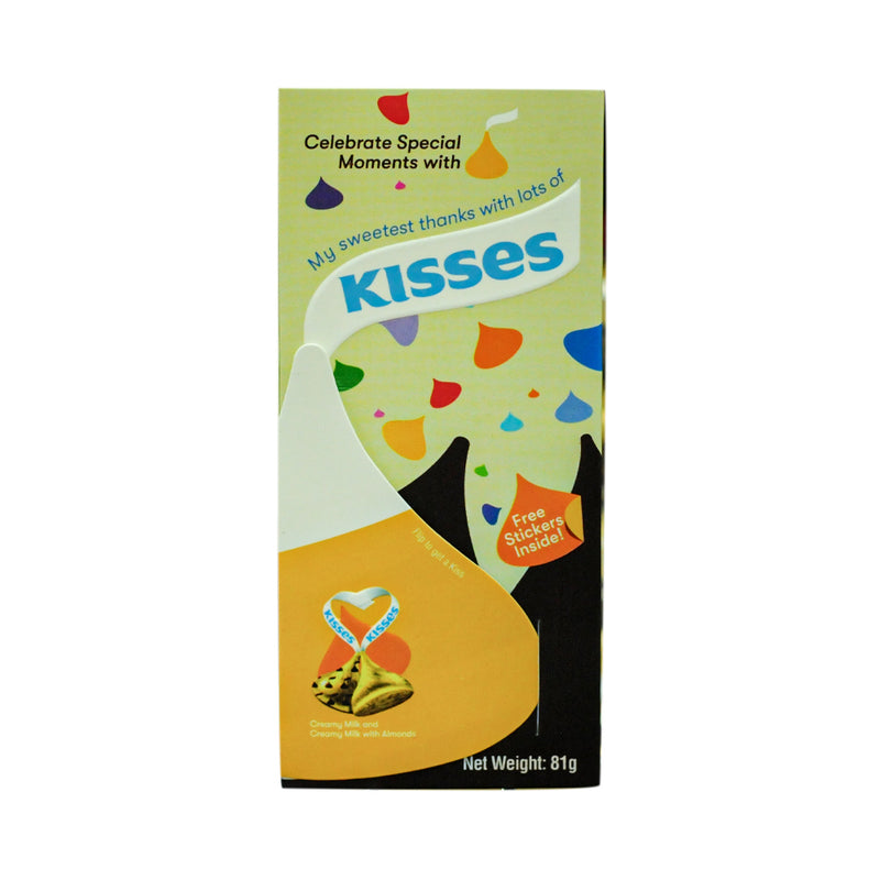 Hershey's Kisses Creamy Milk Chocolate With Almond 81g