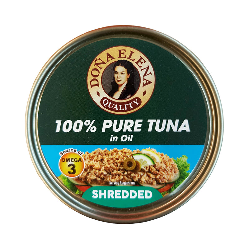 Doña Elena 100% Tuna Shredded In Sunflower Oil 185g