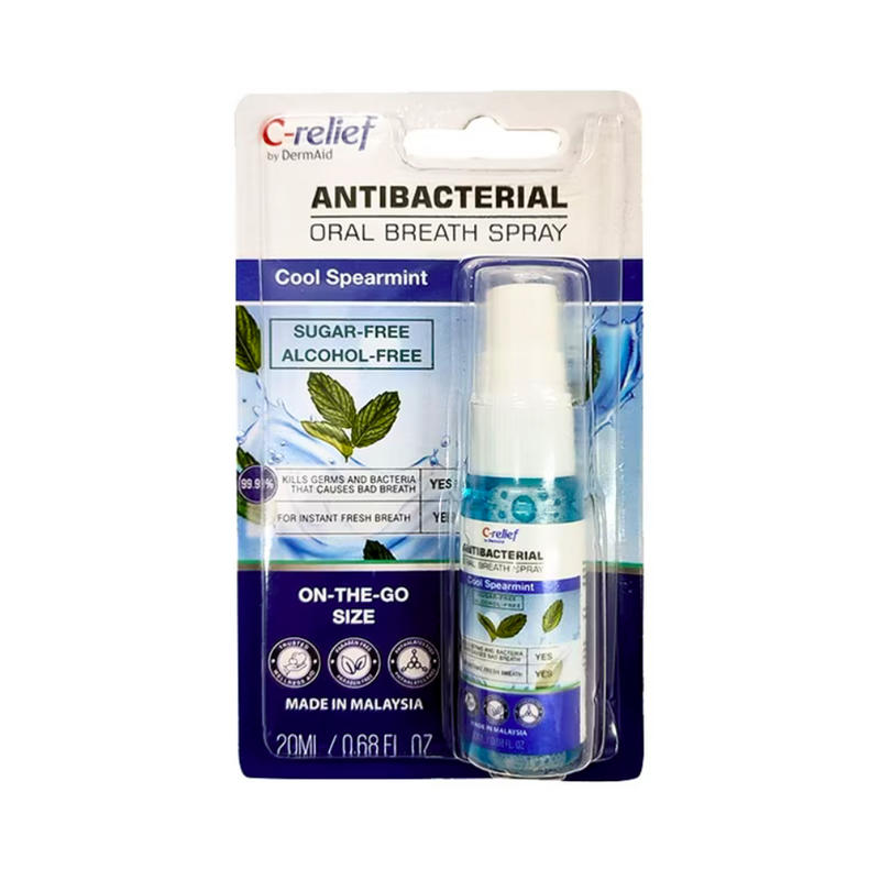 DermAid C Relief Antibacterial Oral Breath Spray 20ml