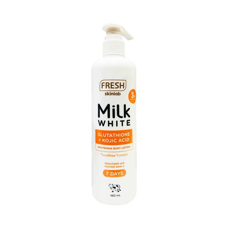 Fresh Skinlab Milk White Glutathione + Kojic Acid Whitening Body Lotion 480ml