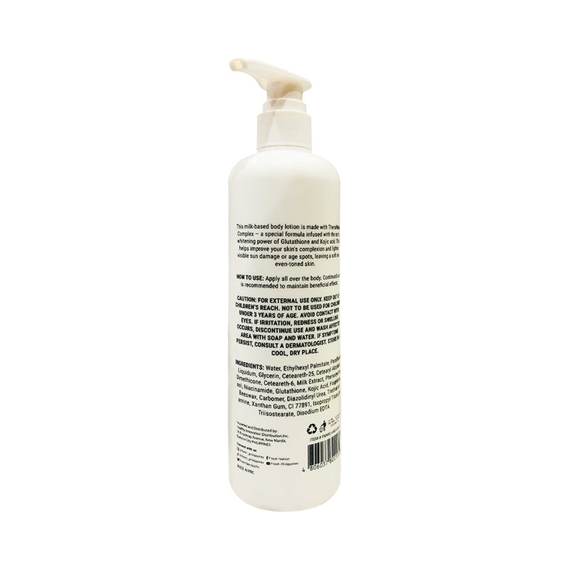 Fresh Skinlab Milk White Glutathione + Kojic Acid Whitening Body Lotion 480ml