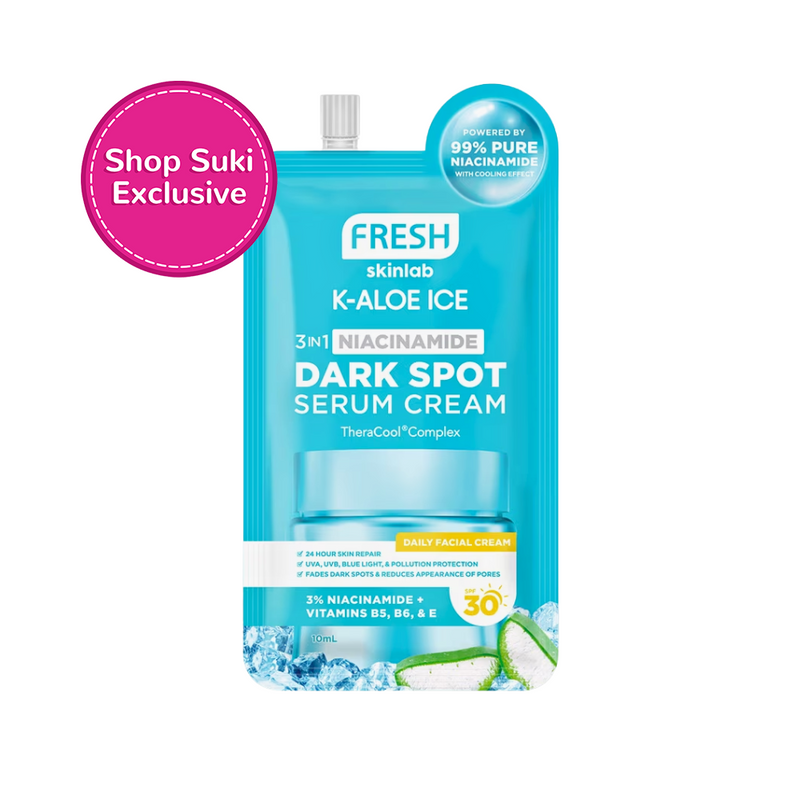 Fresh Skinlab K-Aloe Ice 3 In 1 Niacinamide Dark Spot Serum Cream 10ml