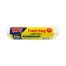 Pop-I Rolled Trash Bag With Tie Clear 10's