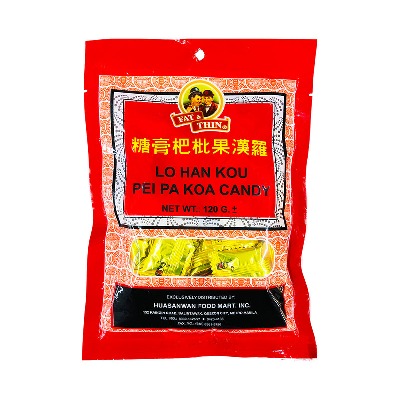 Fat And Thin Lo Han Kou Pei Pa Koa Candy 120g